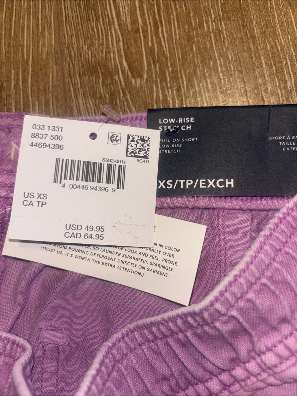 American Eagle Low-rise Stretch Women’s.  Bottoms in Lavender